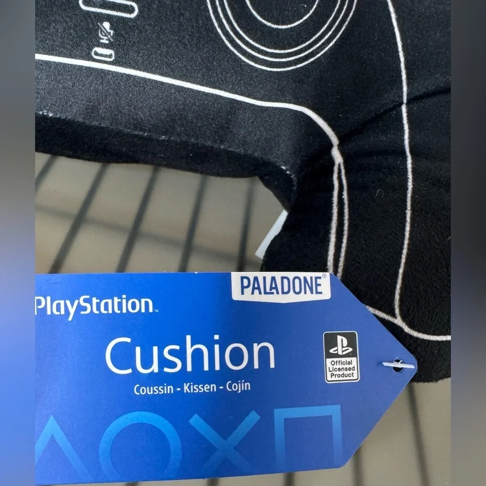 Sony PlayStation black Controller shaped Pillow cushion
